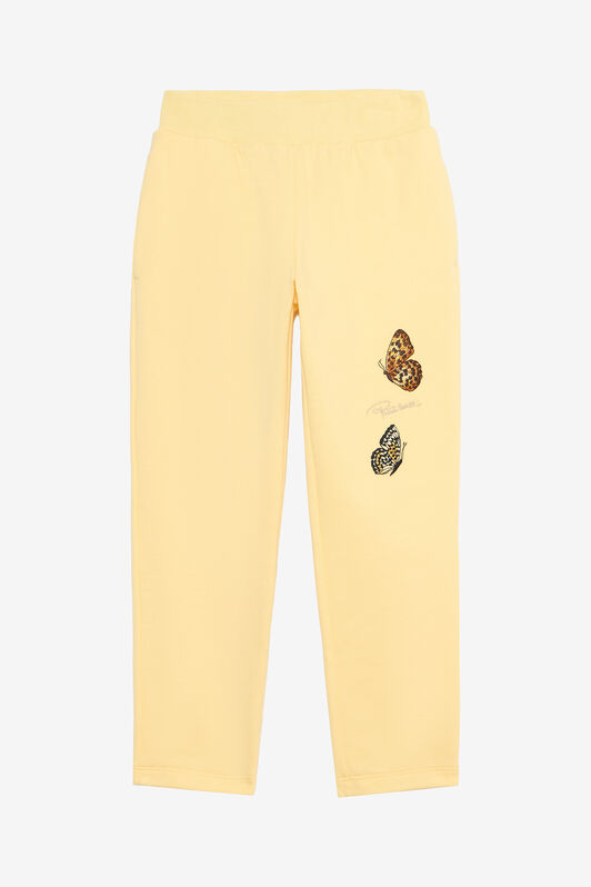 JU Yellow Track Pants with Butterflies YELLOW VJT23G-CF050