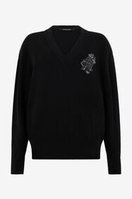 ${brand} Pullover Schwarz mit Monogram Mirror Snake ${colorDescription} ${masterID}