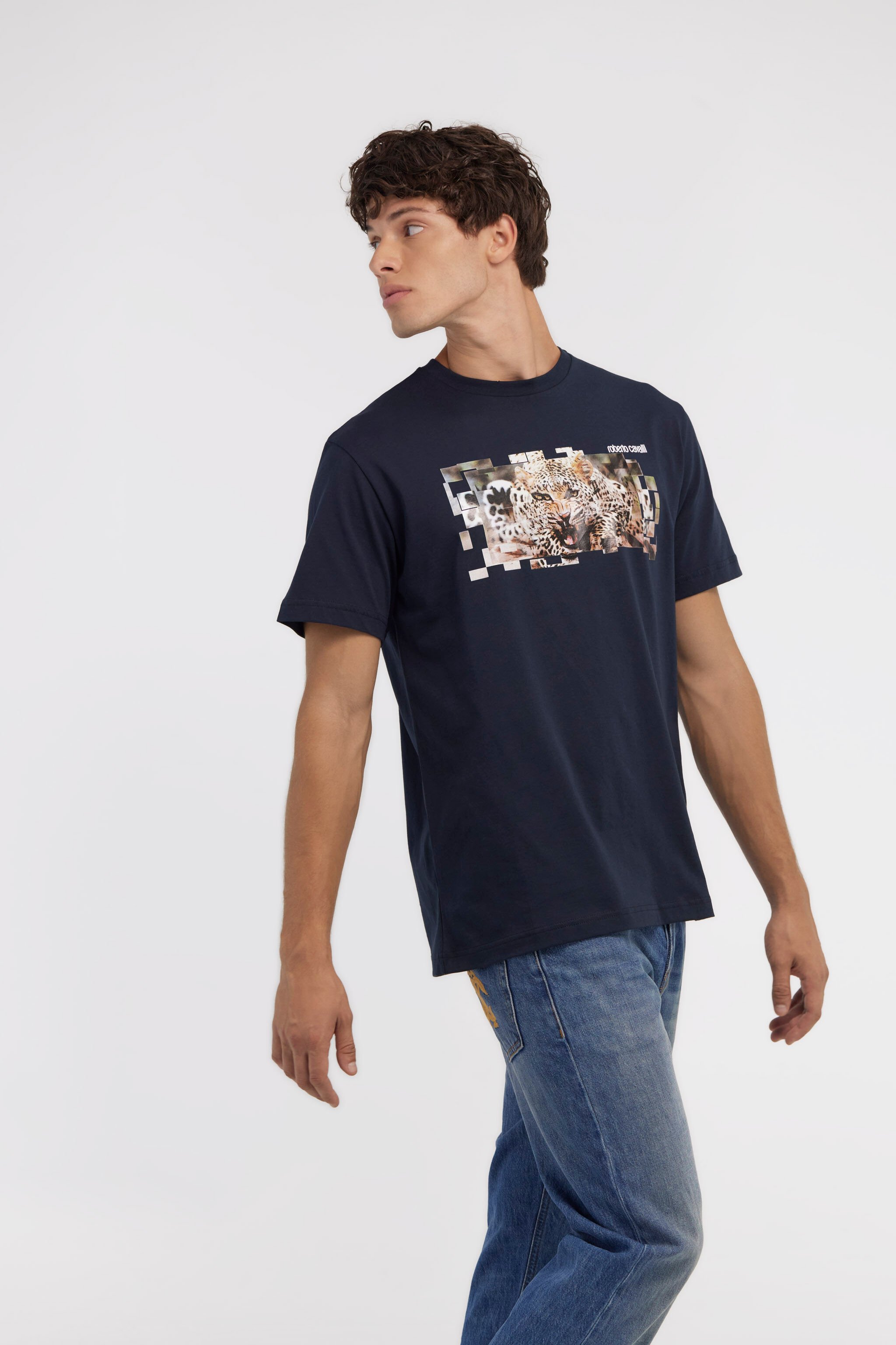 RC T-shirt with Jaguar logo and print Dark blue NOT60K-JD060