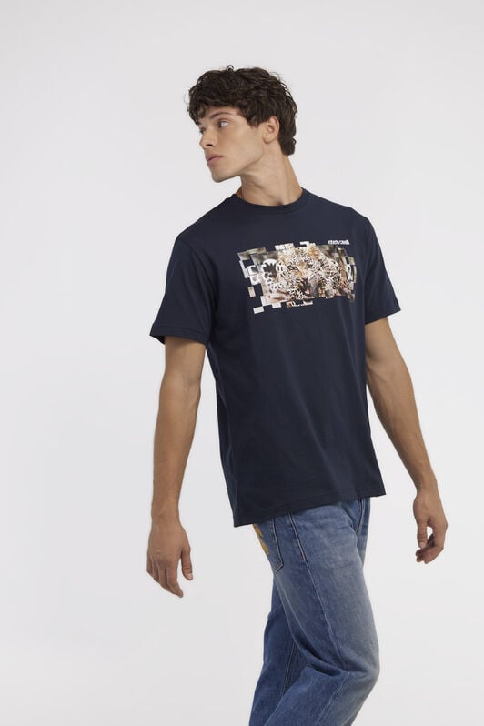 RC T-shirt with Jaguar logo and print RC T-shirt with Jaguar logo and print Dark blue NOT60K-JD060
