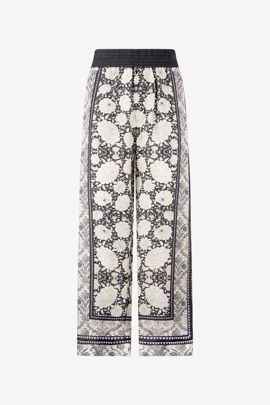 RC Pants with Floral Print Black/White VNT266-4QP93
