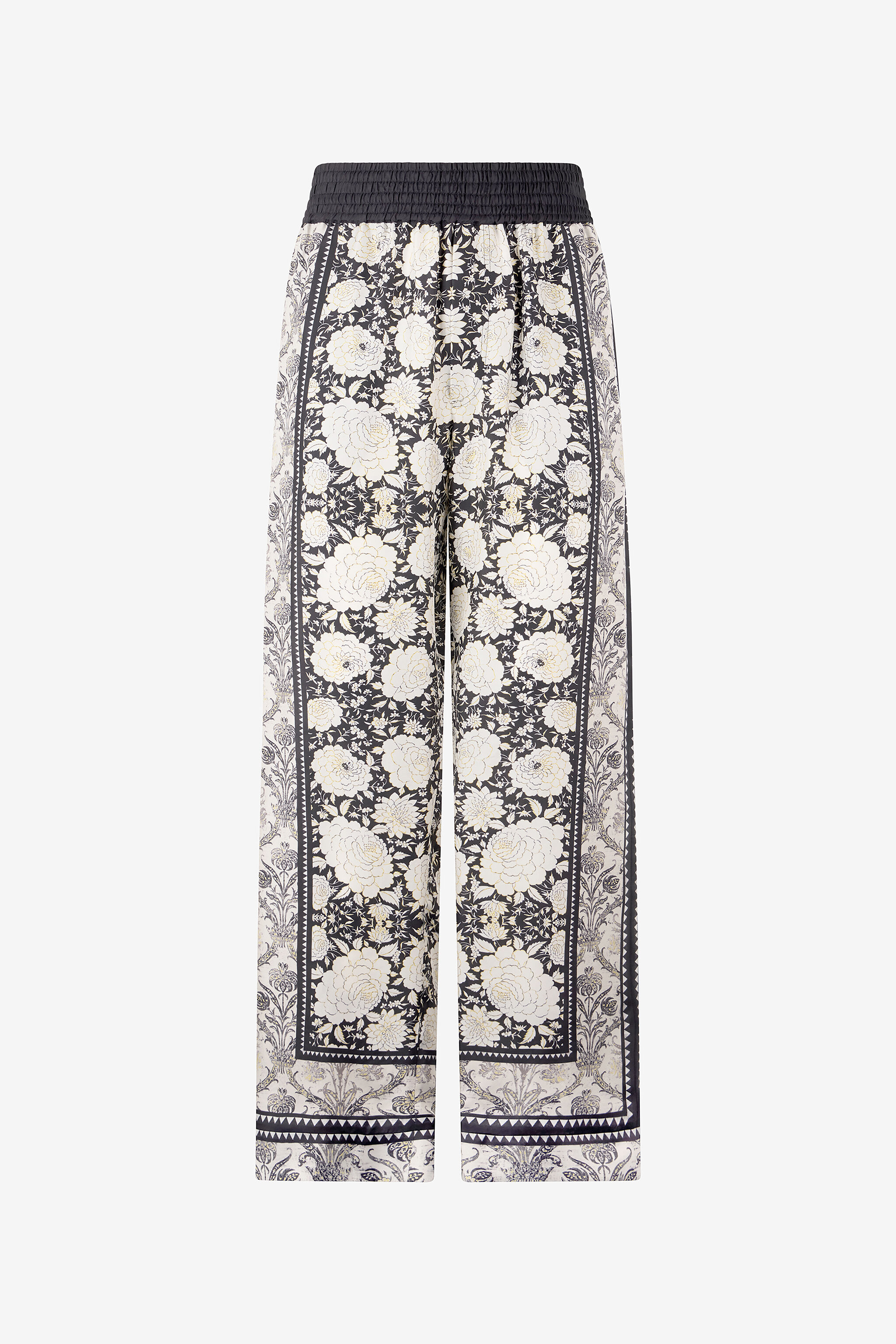 RC Pants with Floral Print Black/White VNT266-4QP93
