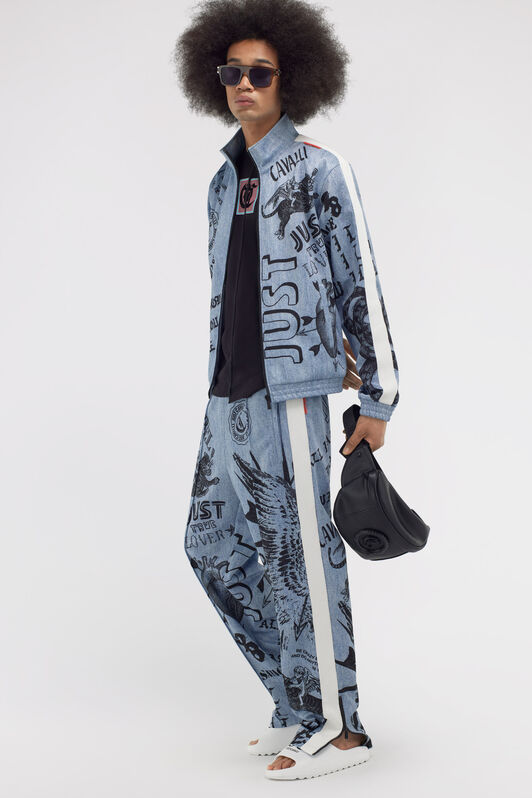 JC Pantaloni Just Cavalli Blu SFT179-SF079