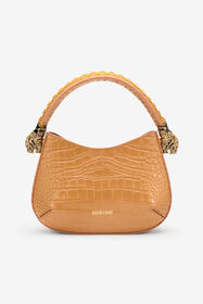 RC Crocodile-print hobo Roar Bag Yellow TWB002-PZ975