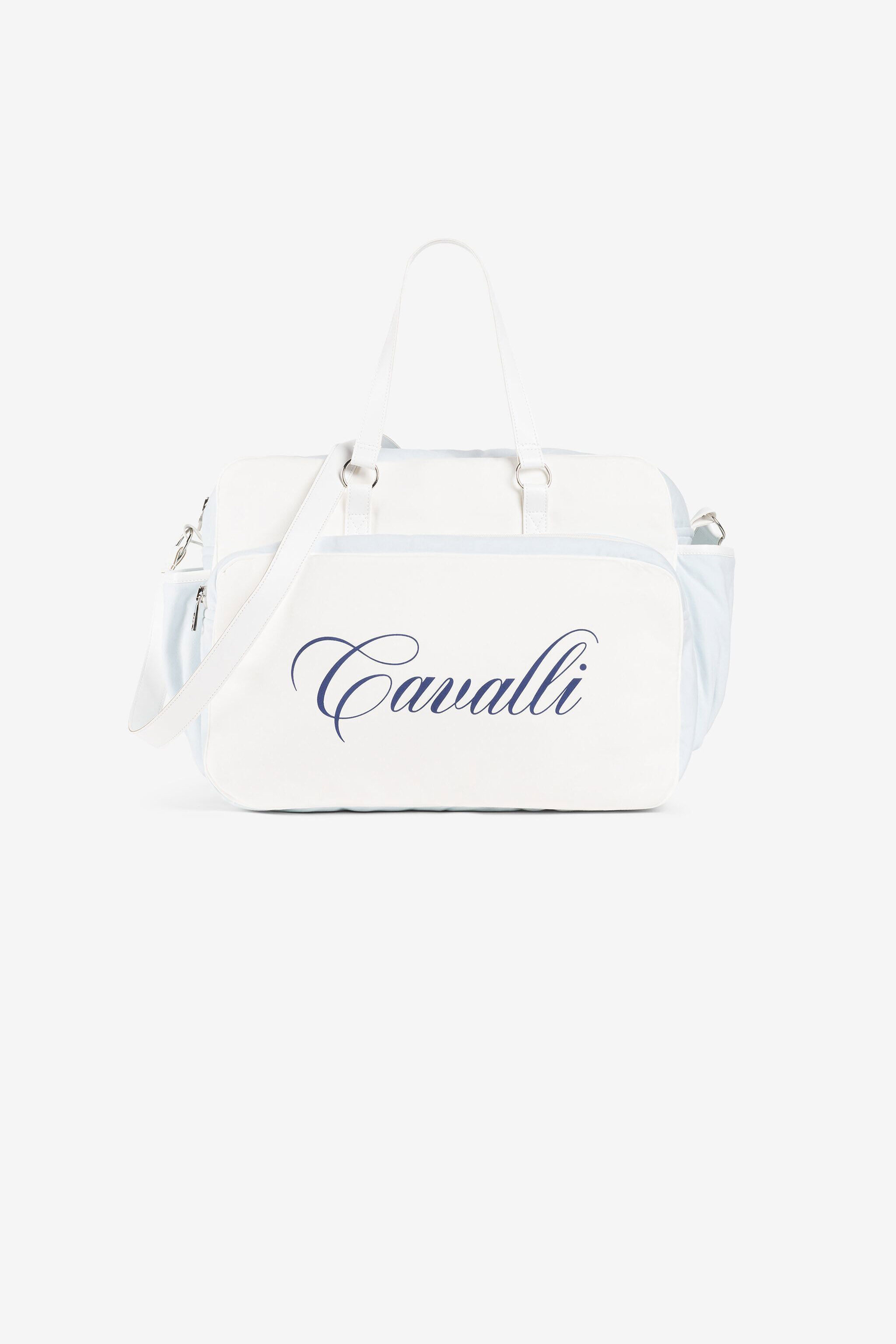 JU Borsa fasciatoio con logo Azzurro PJB007-JD025