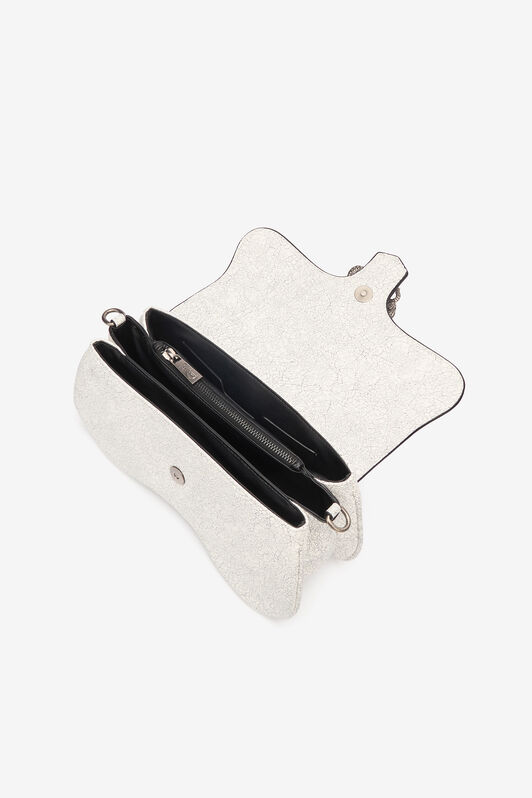 JC Bolso Efecto Mármol Con Mirror Snake Blanco UFB029-UF398