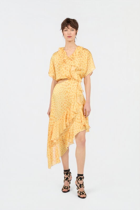 JC The Jaguar Kiss Print Mini Dress POP CORN WFT301-WF699