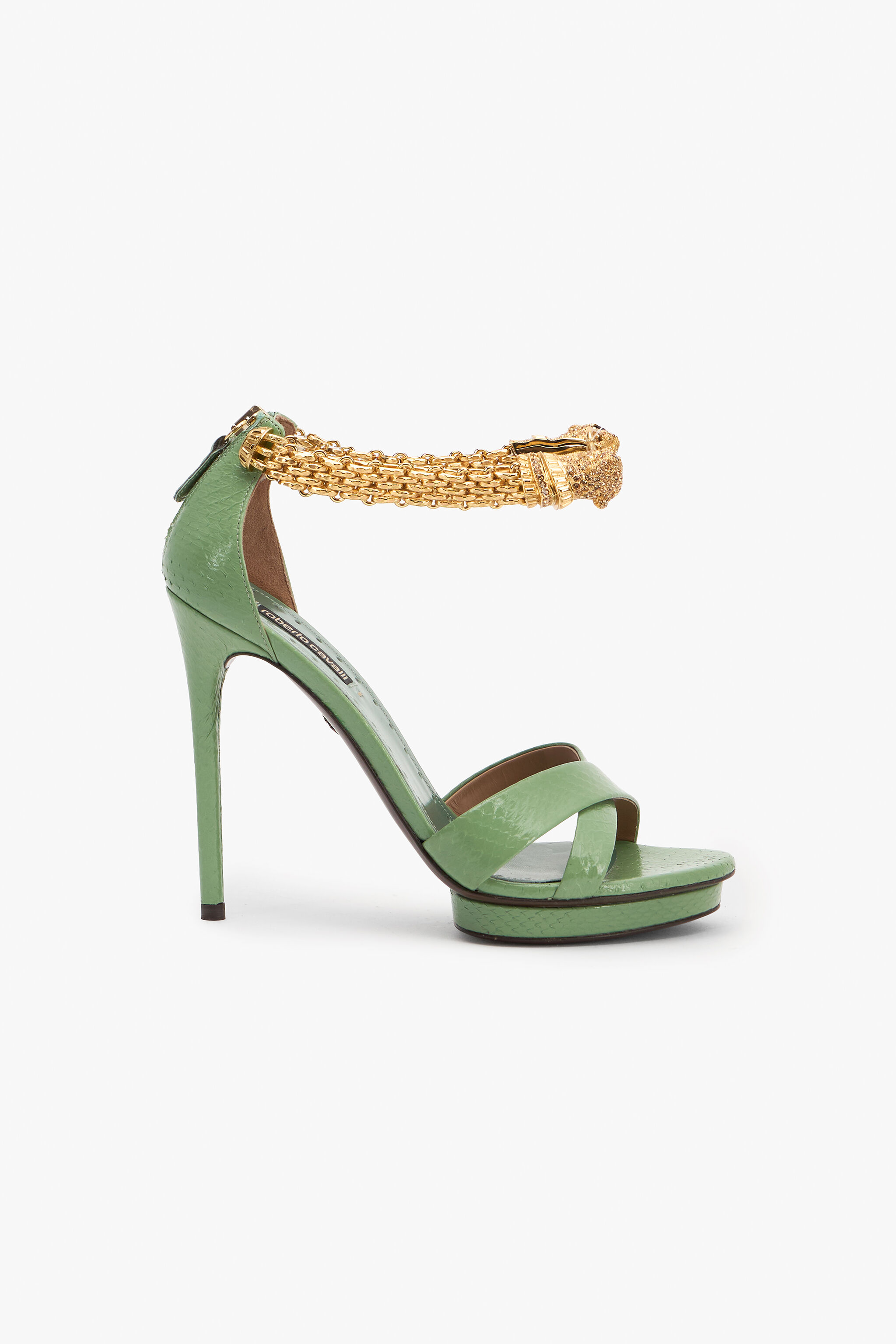 RC Roar Green Leather Sandals GREEN SKS132-UB008