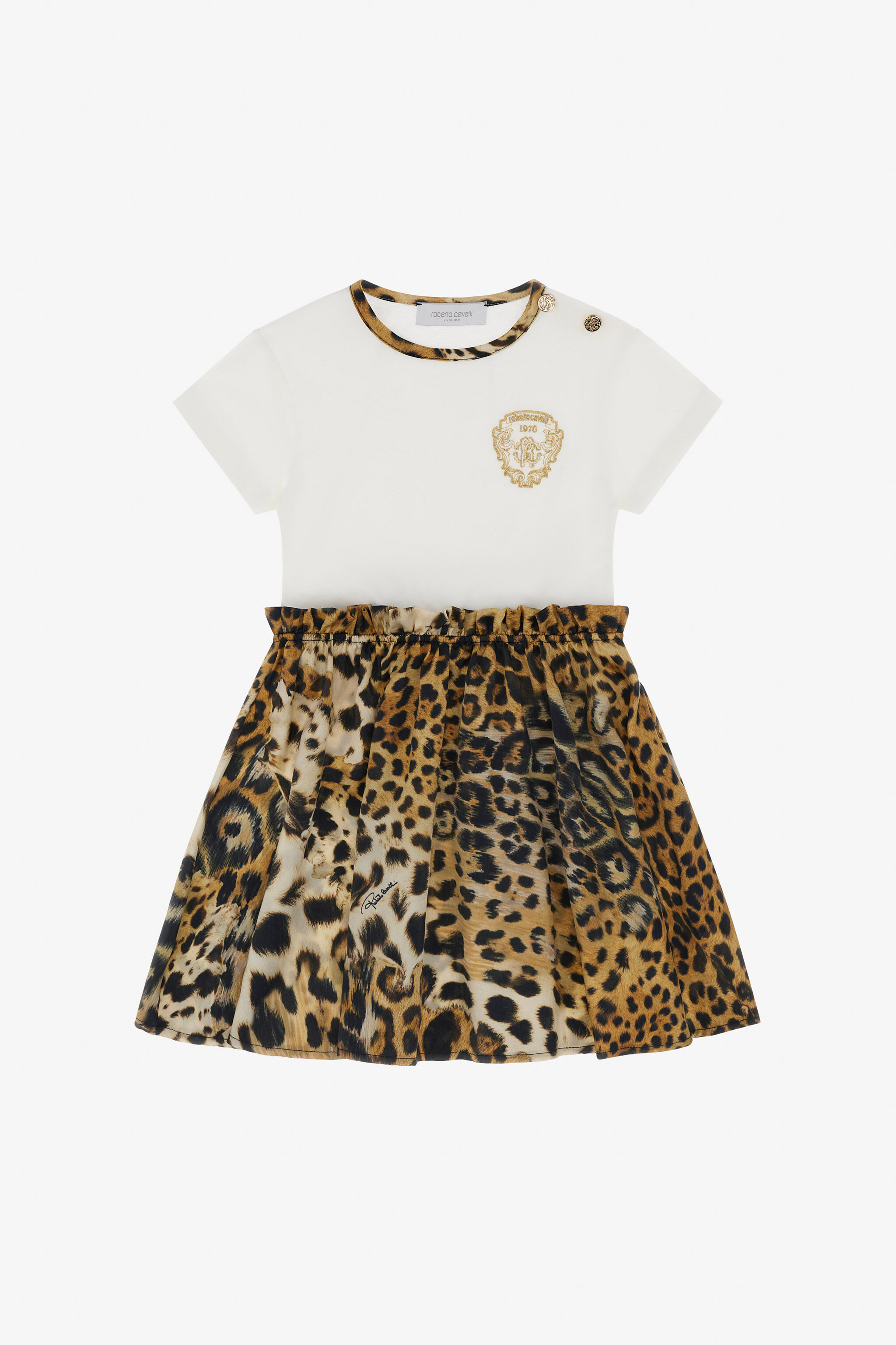 JU Kleid mit Leopardenprint Hellbraun TJT10H-JD001