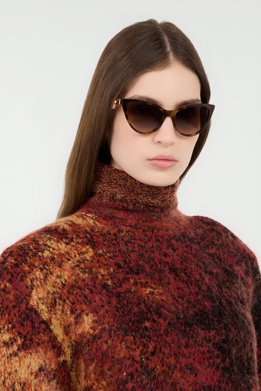 RC Cat-eye sunglasses HAVANA BROWN VALD13-ID251