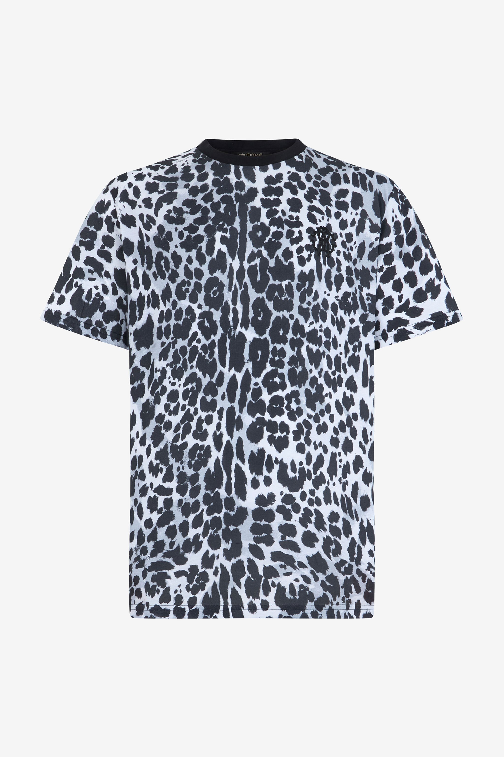 RC T-Shirt Mit Print Jaguar Skin WHITE/BLACK OOT60J-JFO63