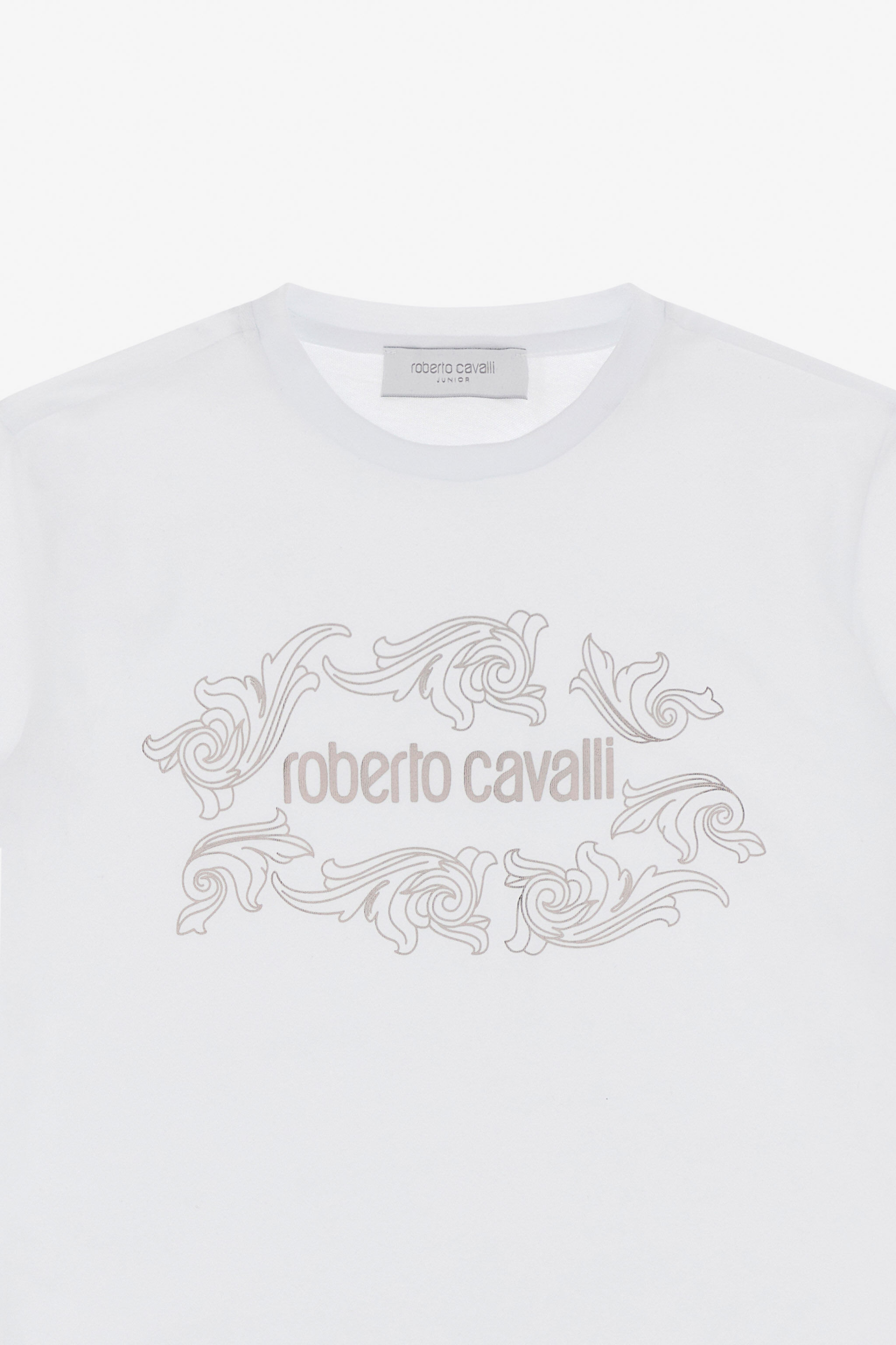 JU T-Shirt Con Logo E Decorazione Bianco TJT60T-JD001