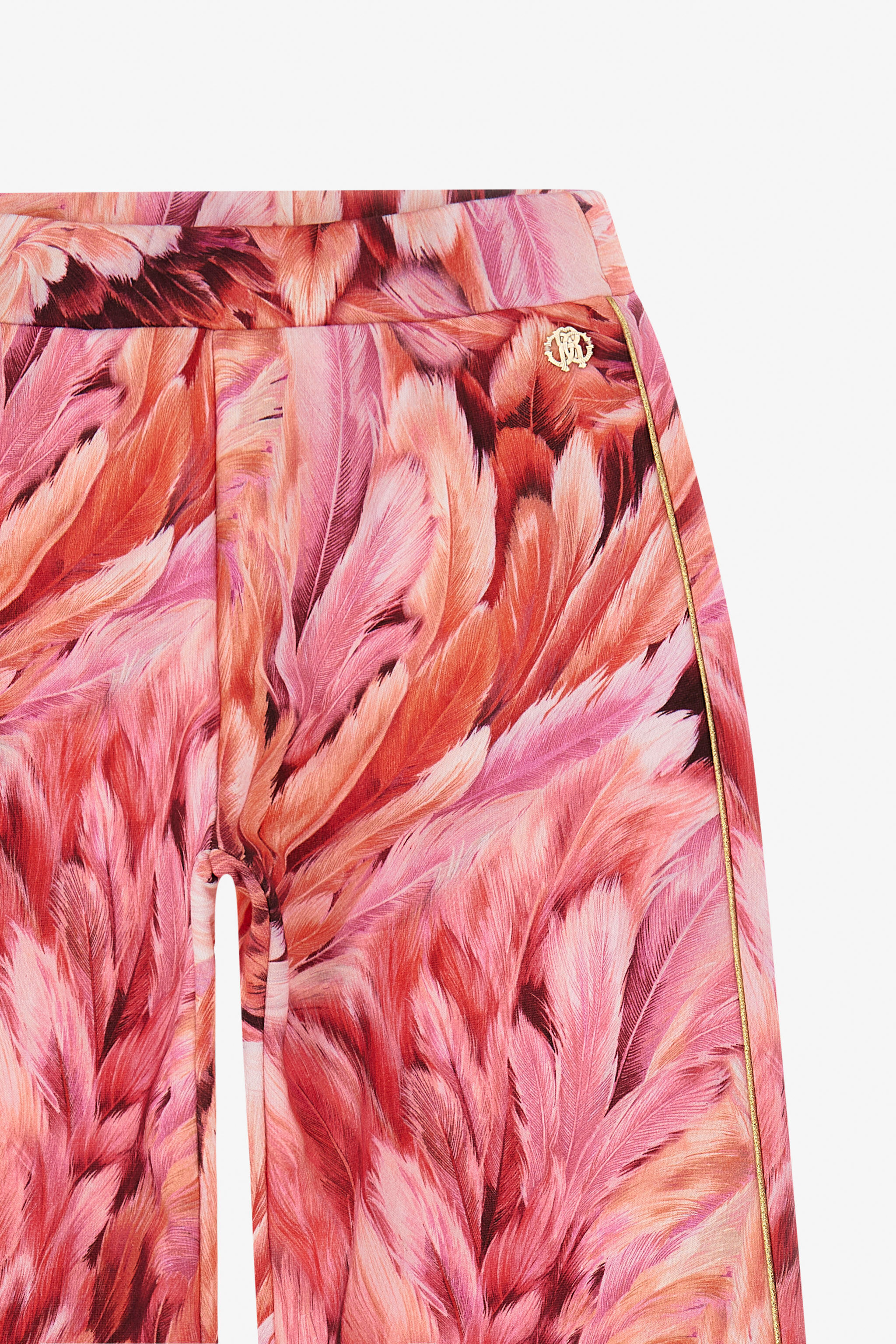 JU Hose mit Plumage-Print Fuchsia TJT22R-5ON15