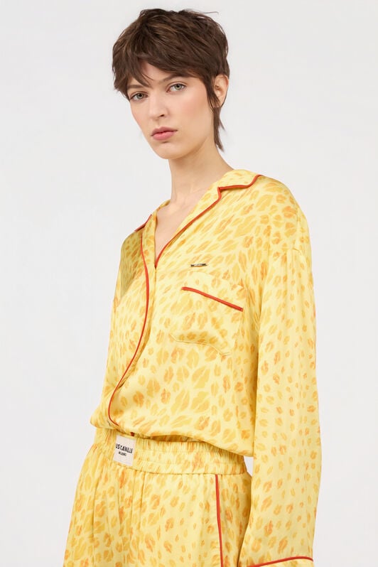 JC The Jaguar Kiss Print Shirt POP CORN WFT256-WF654