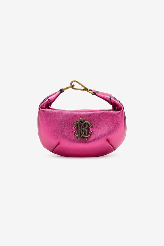 RC Hobo Bag with Mirror Snake Monogram FUXIA POB00A-PZ296