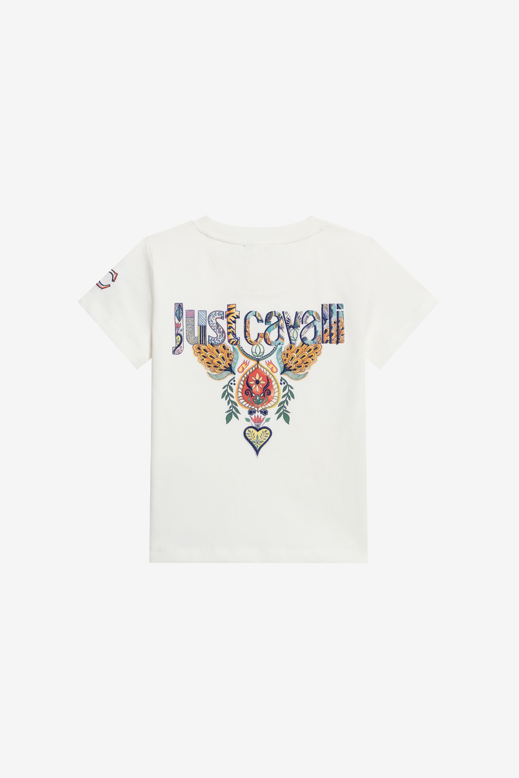 JC White T-shirt with Persian Tarot Graphic IVORY PRISTINE WFT60N-JF005