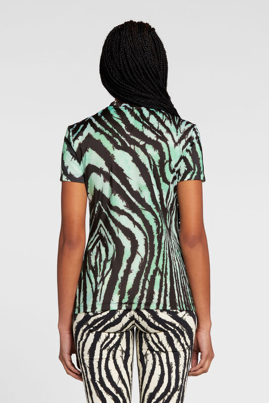 RC Freedom-Print Cotton T-Shirt Light green/Black OKT60E-JPC80