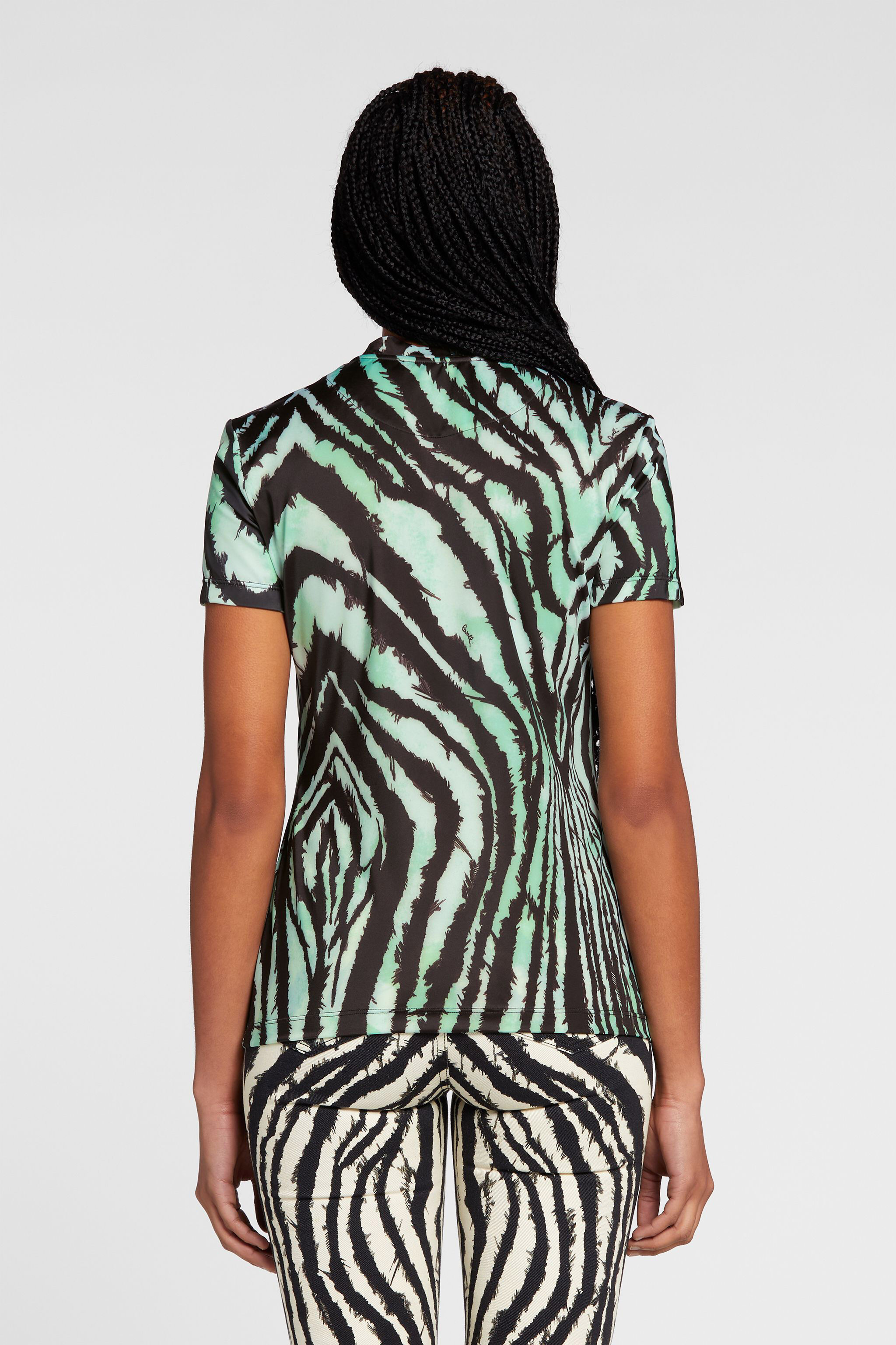 RC Freedom-Print Cotton T-Shirt Light green/Black OKT60E-JPC80