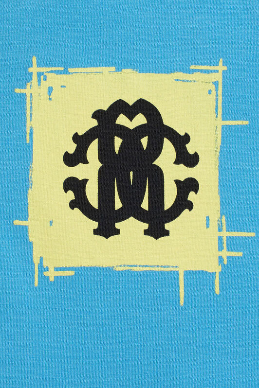 JU Blue graffiti logo T-shirt JU Blue graffiti logo T-shirt HORIZON BLUE IJT689-JV025