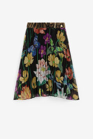 ${brand} Flower-Print Pleated Skirt ${colorDescription} ${masterID}