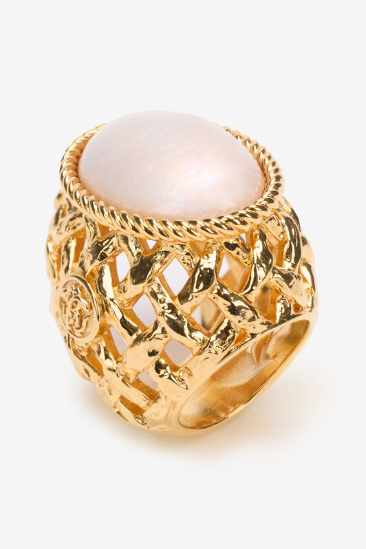 RC Anillo De Cóctel Con Piedra Oro UWG003-AM021