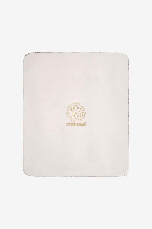 JU Blanket With Jaguar Skin Print Milky/Leopard SJT803-JFF65