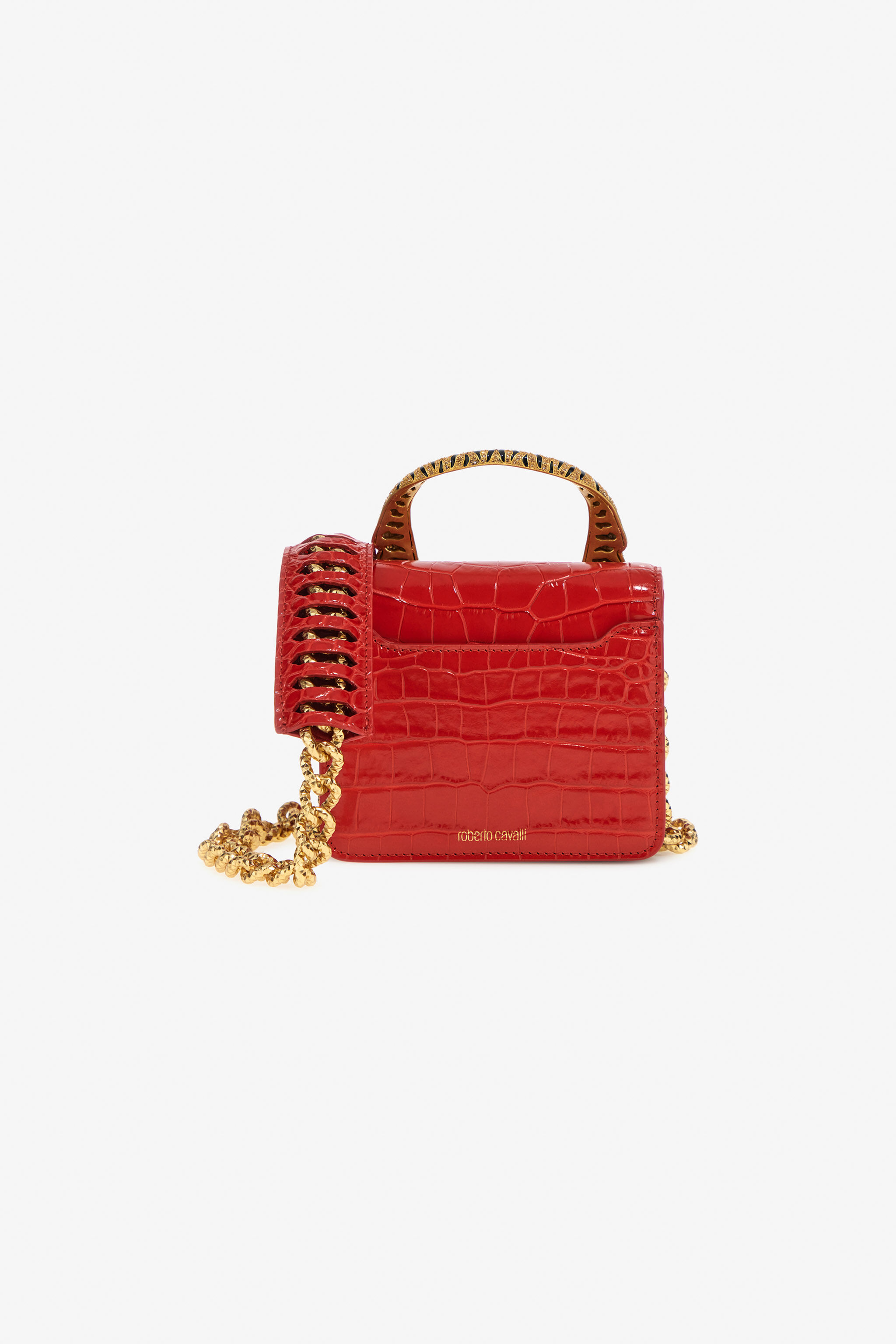 Roberto cavalli red bag hotsell