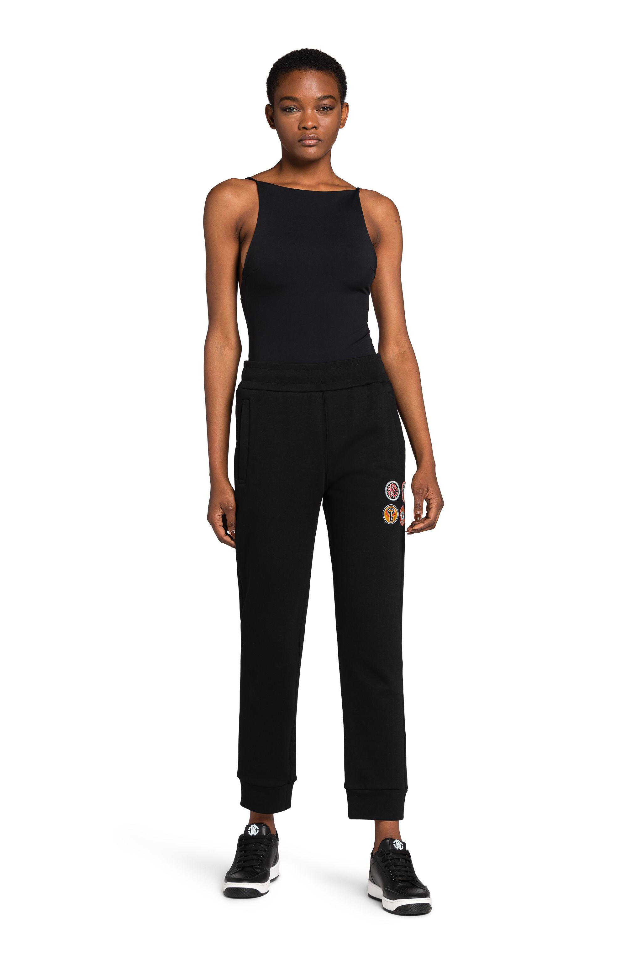 RC Lucky Symbols-Appliqué Sweatpants Black IQR251-CF036