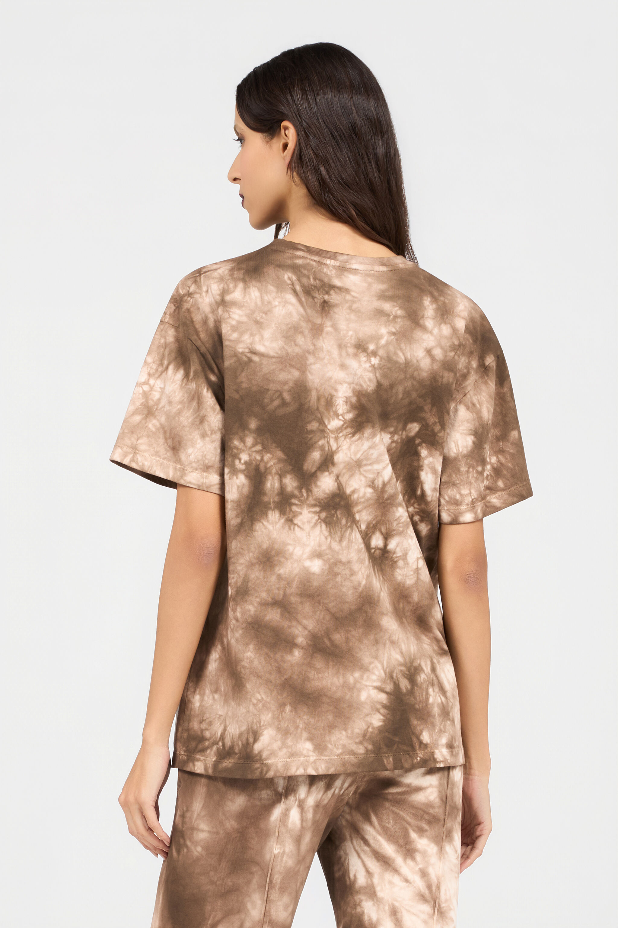 RC T-Shirt mit Tie-Dye-Motiv NATURAL XQT62C-JD029