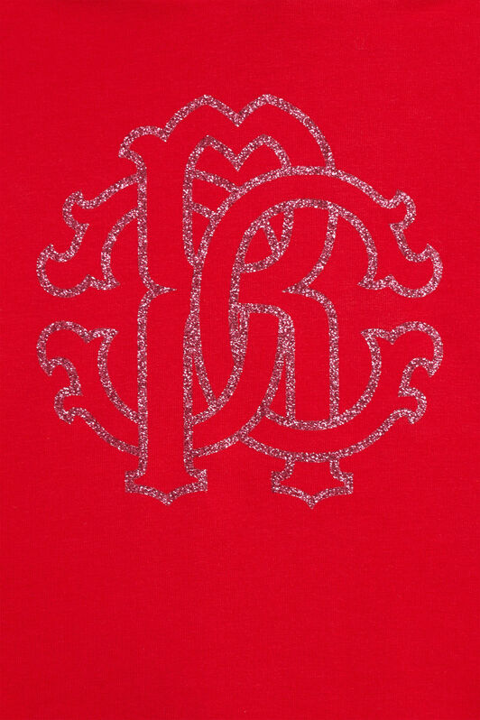 JU RC Monogram hooded sweatshirt dress RED JJT127-CF027