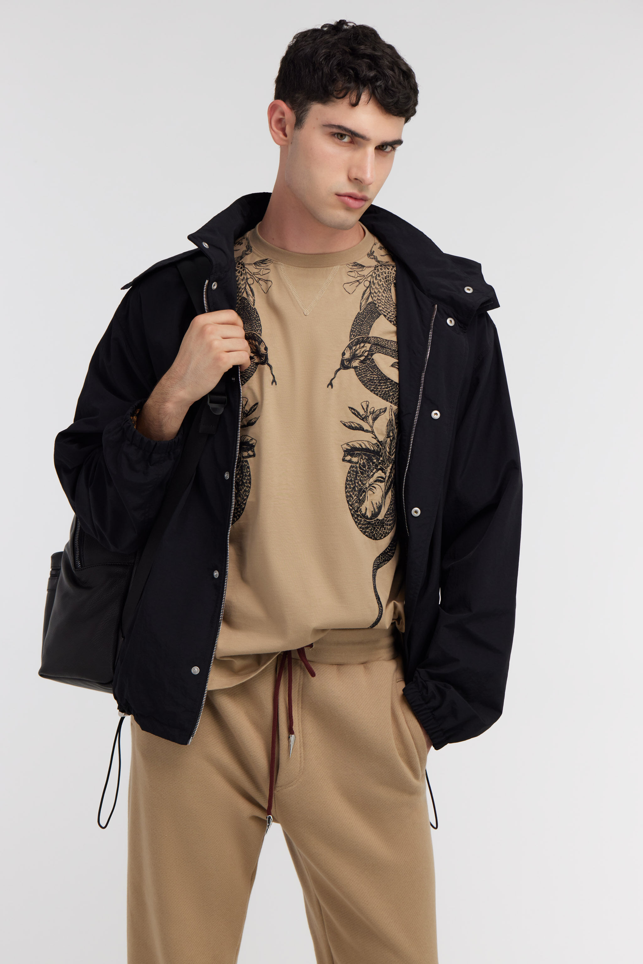 RC Trousers with Fang detail Marron clair SRT25A-CF050