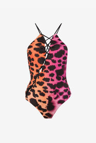${brand} Murena-Print Lace-Up Swimsuit ${colorDescription} ${masterID}