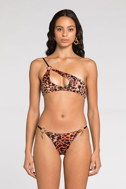 RC Murena Print Swimsuit Bikini Top Orange QKW00C-LNF49