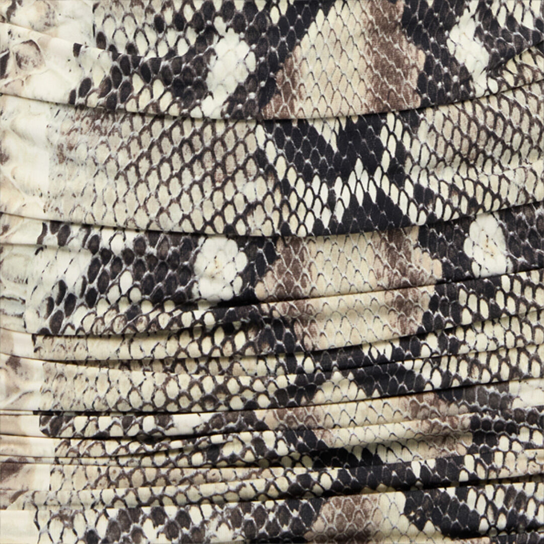 RC Mini Dress with Python Print Light Brown VWT152-LNQ75