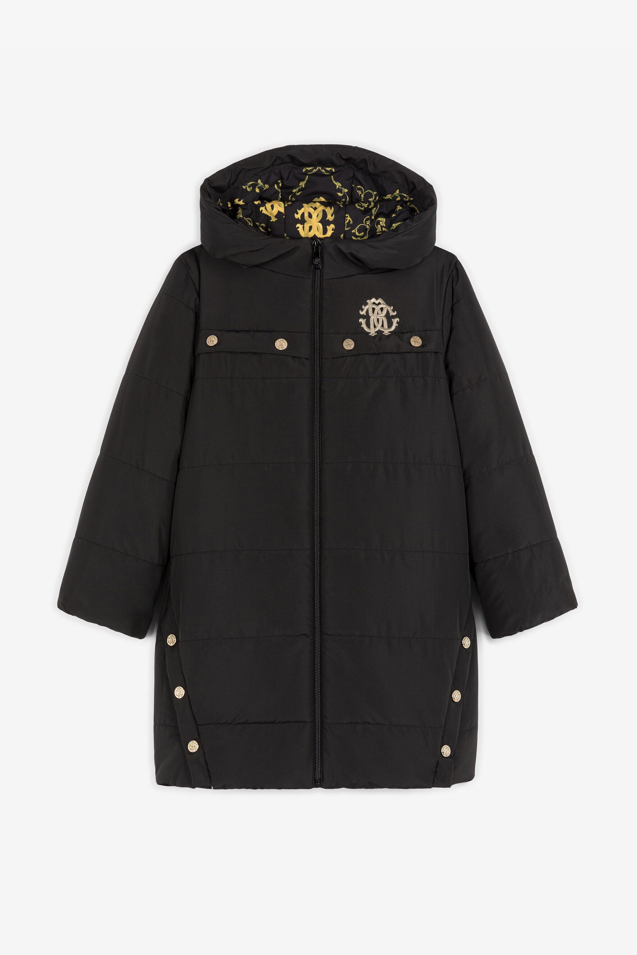 JU RC Monogram Padded Coat Black RJT409-SB001