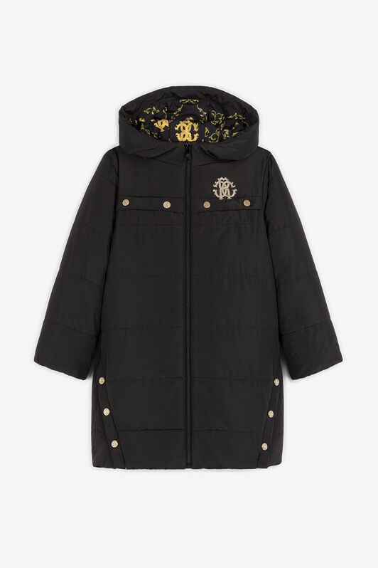 JU RC Monogram Padded Coat JU RC Monogram Padded Coat Black RJT409-SB001
