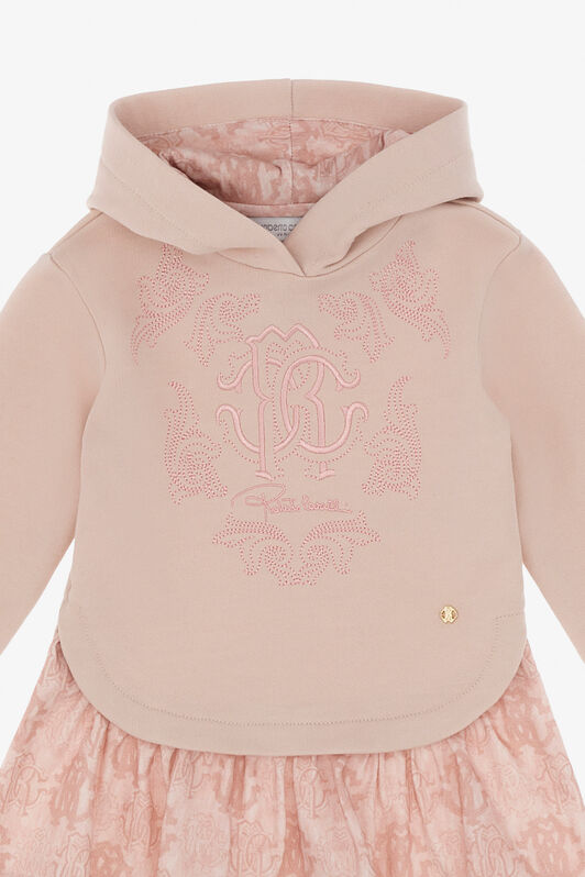 JU Abito con Logo RC Rosa TJT102-CF050