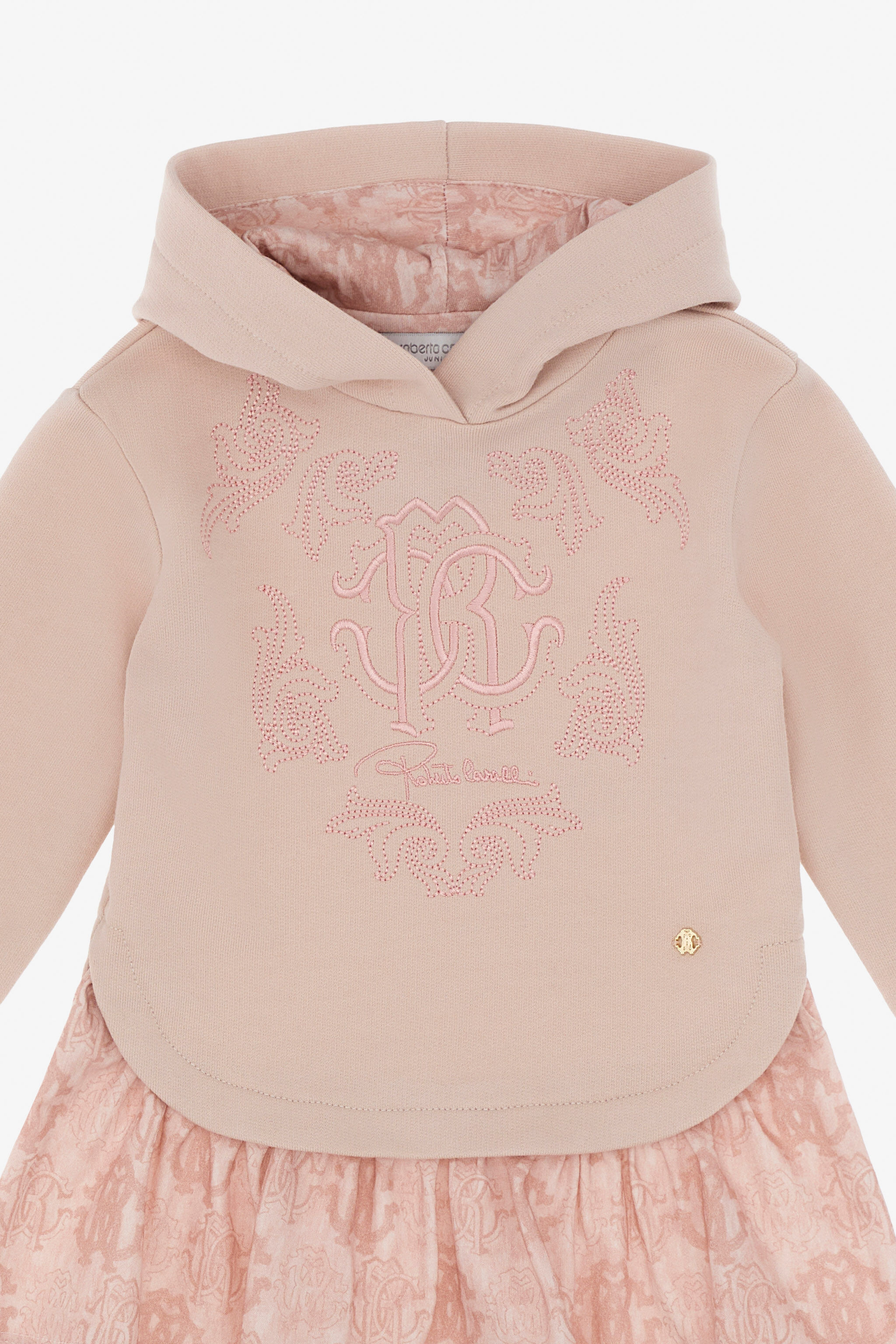 JU Abito con Logo RC Rosa TJT102-CF050