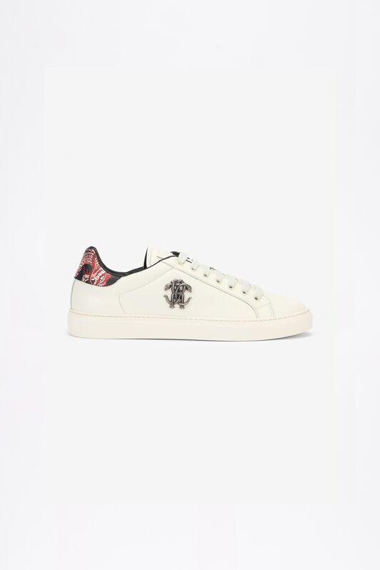 RC Ivory Leather Low Top Sneakers BIANCO/ST:DRAGONE SRS009-PZB15