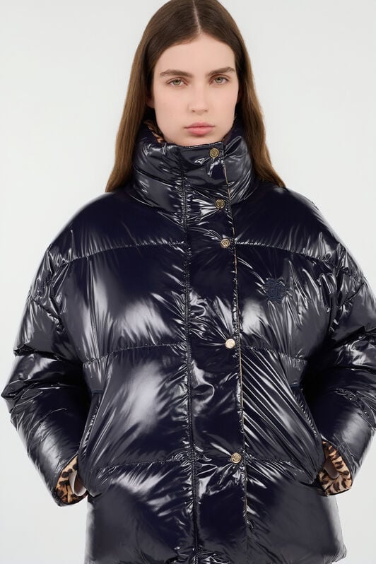 RC Reversible Marble Print Down Jacket RC Reversible Marble Print Down Jacket BLUE ROT80B-FY035