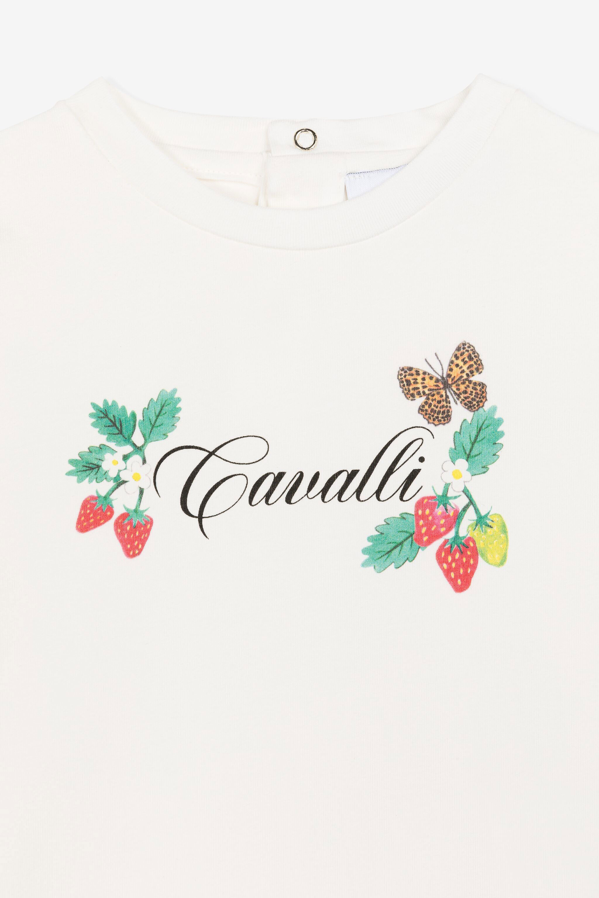 JU T-shirt con logo Bianco QJT616-JV025