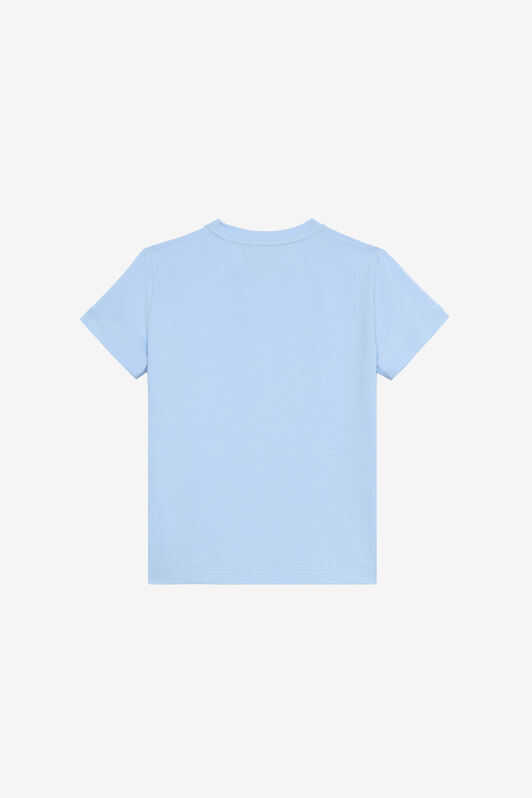 JU T-Shirt Avec Monogramme RC Et Signature Bleu clair UJT62N-JD001