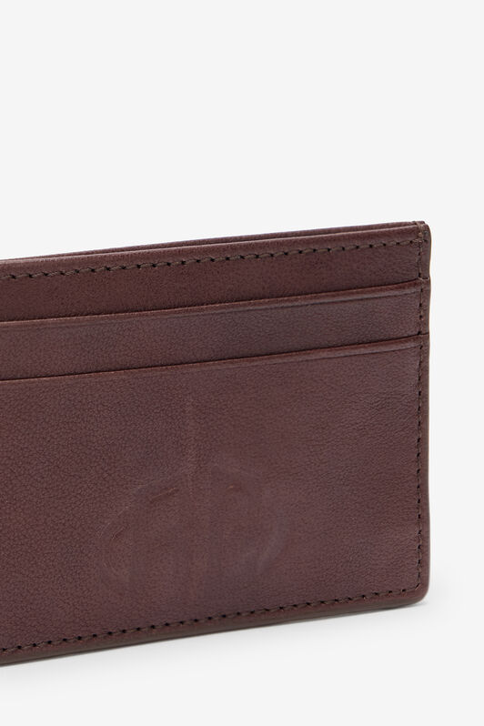 RC Flat Cardholder in Vintage Leather RC Flat Cardholder in Vintage Leather Brown VRA004-PGB00