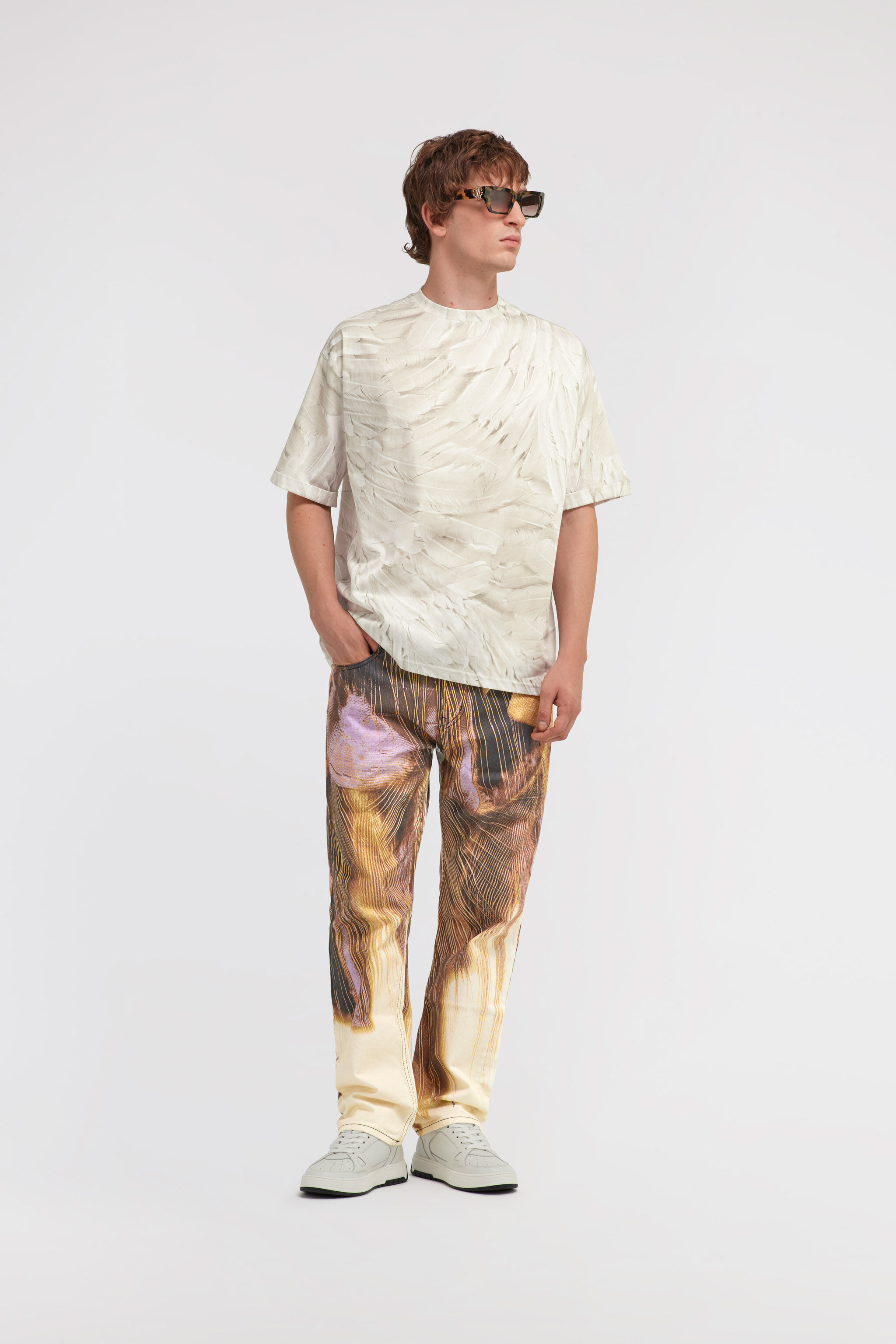 RC Savage print jeans Brown SMJ206-DE030