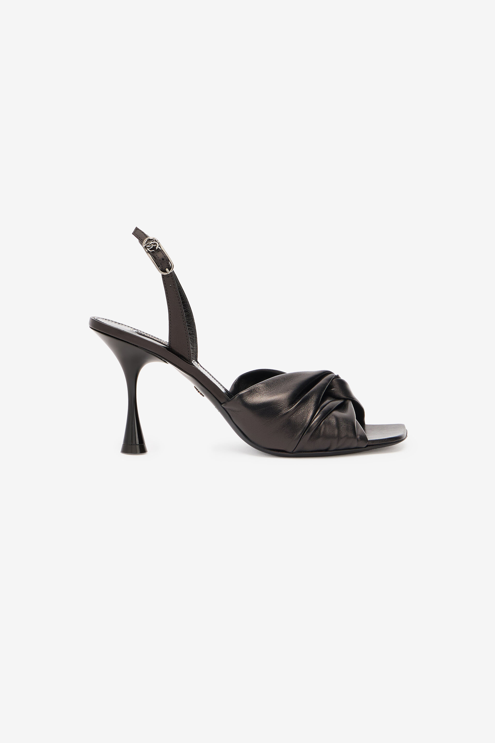 RC Leather Slingback Sandals Black UKS006-PN003