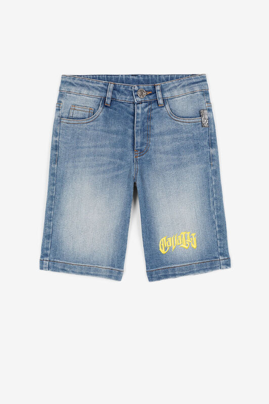 JU Logo-print denim shorts JU Logo-print denim shorts Medium blue QJJ277-DS015