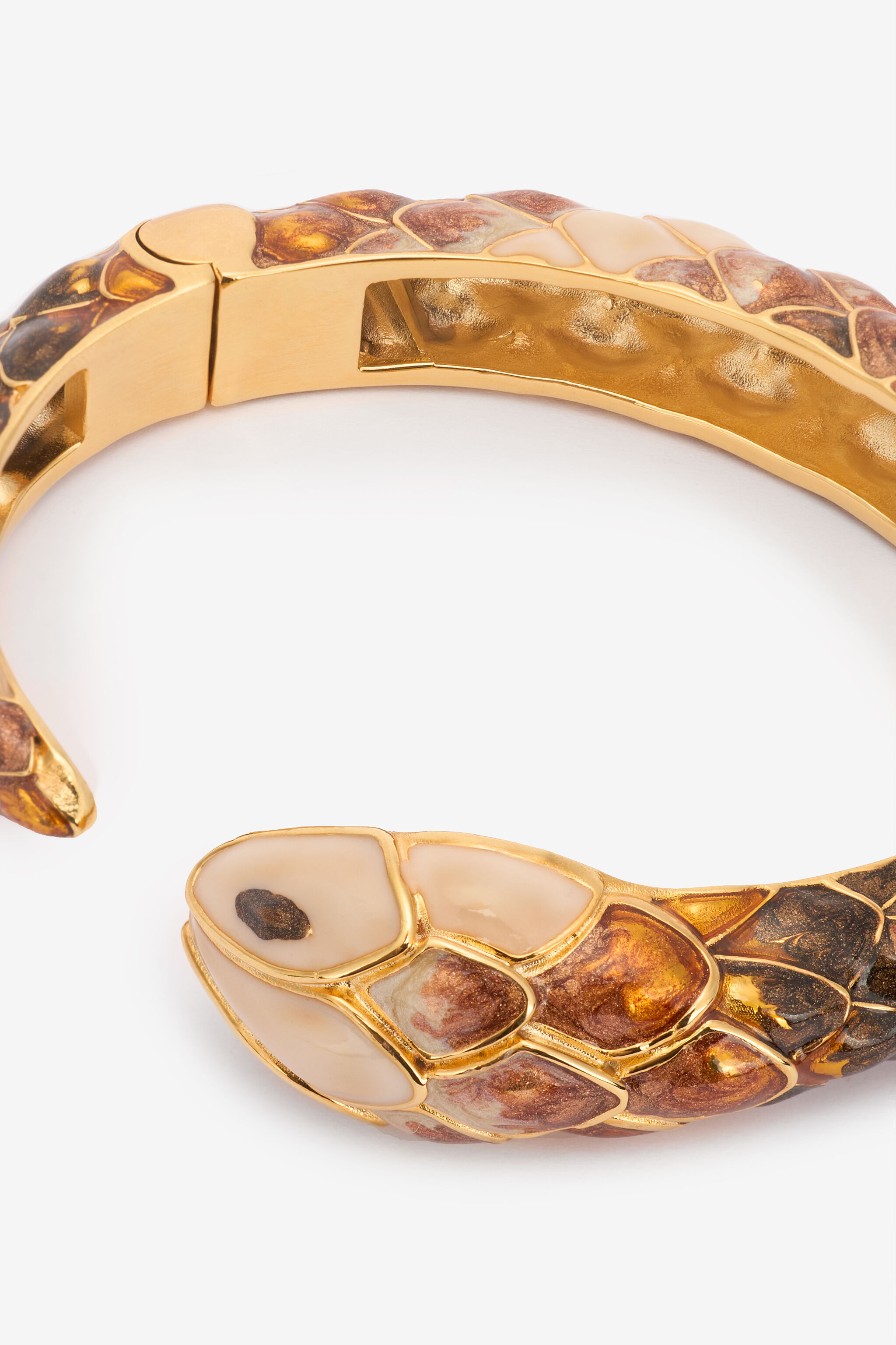 RC Bracciale Rigido Con Serpente Marrone UKG021-AM021
