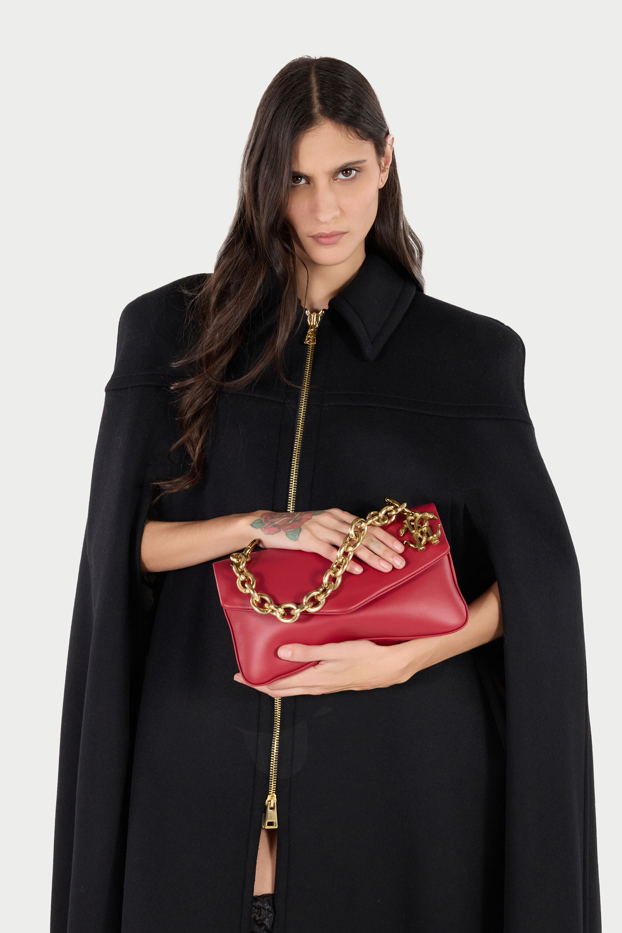 RC Shoulder Bag with Chain and Charm Red VKB015-PNE02