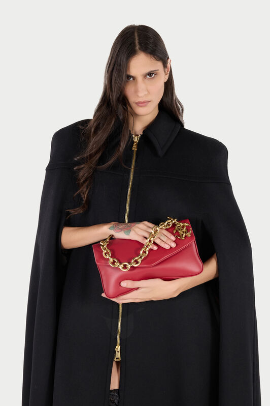 RC Shoulder Bag with Chain and Charm RC Shoulder Bag with Chain and Charm Red VKB015-PNE02