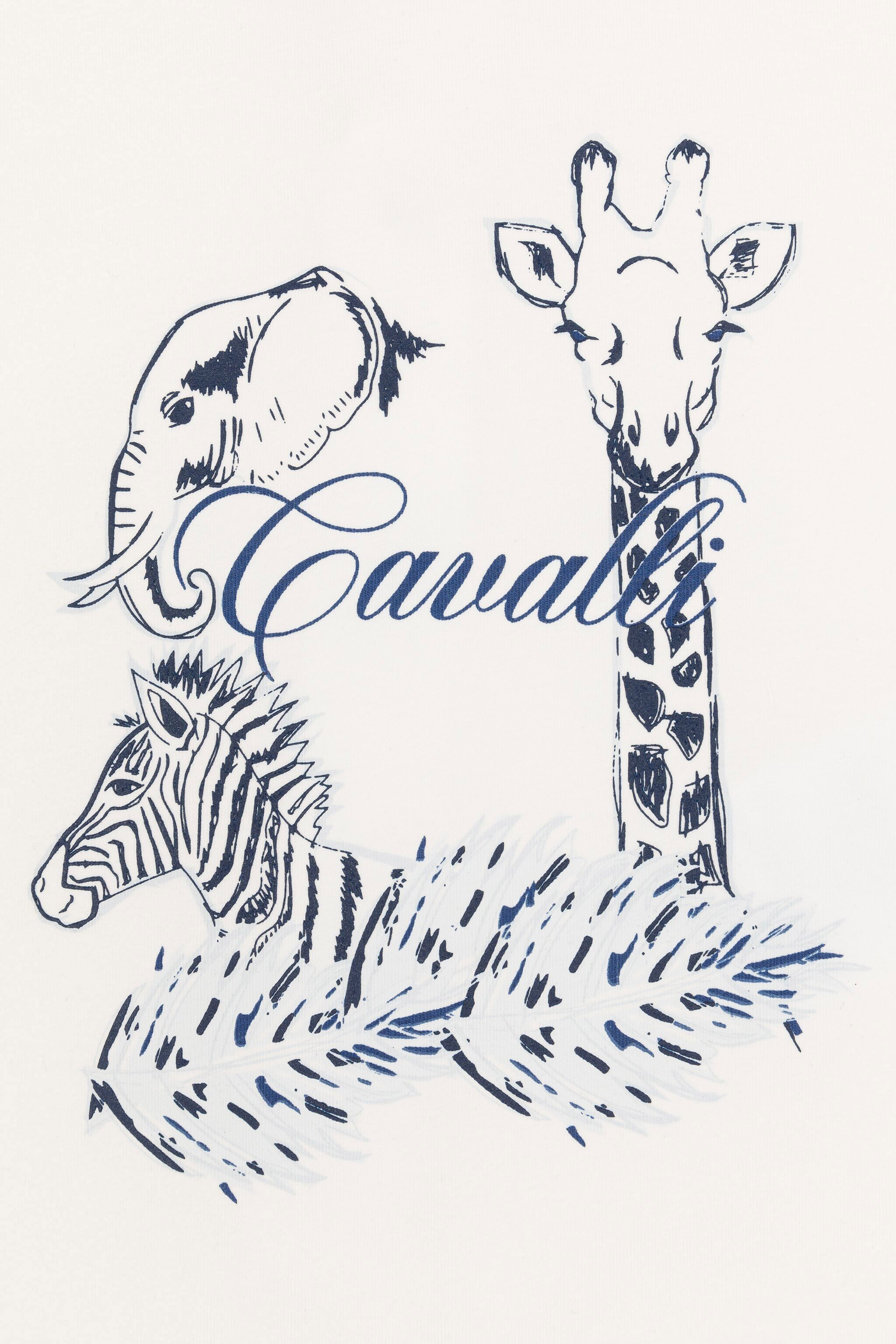 JU Strampler-Set mit Tiere-Print Weiß PJT815-JV025